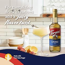 Torani Lychee Syrup for Drinks, Flavoring for Iced