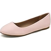DREAM PAIRS Women's Sole-Simple Wide Width Flats, Ballerina Walking Flats, Comfortable Slip on Shoes