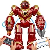 Holyton 5088 Smart Robot for Kids, Programmable Remote Control Robot Toy | 15.7" Large Robot, Voice,App &amp; Gravity Control, Grab &amp; Foam Dart Launcher, Music &amp; Dancing, STEM Toy, Gift for Kids Ages 6-12