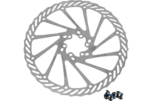 BlueStars 203mm Disc Brake Rotor Stainless Steel Bike Disc Brake Rotor with 6 Bolts - Fit for Road Bike Mountain Bike MTB BMX