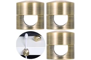 SmallCat 3 Sets Charger Holders for Cords, Antique Copper Color Adjustable Cable Anchor Holders, Adhesive Metal Cord Clips, Cable Management Wire Organizers for Desk, Office, Nightstand