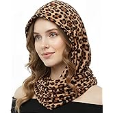 Simlakey Sequin Rave Hood Rave Scarf Outfit Accessories for Women Glitter Hooded for Carnival Parade Concert Costume