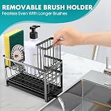 Sinnsally Sink Caddy Organiser 2-Tier Sponge Holder BrushUp Tray view 3