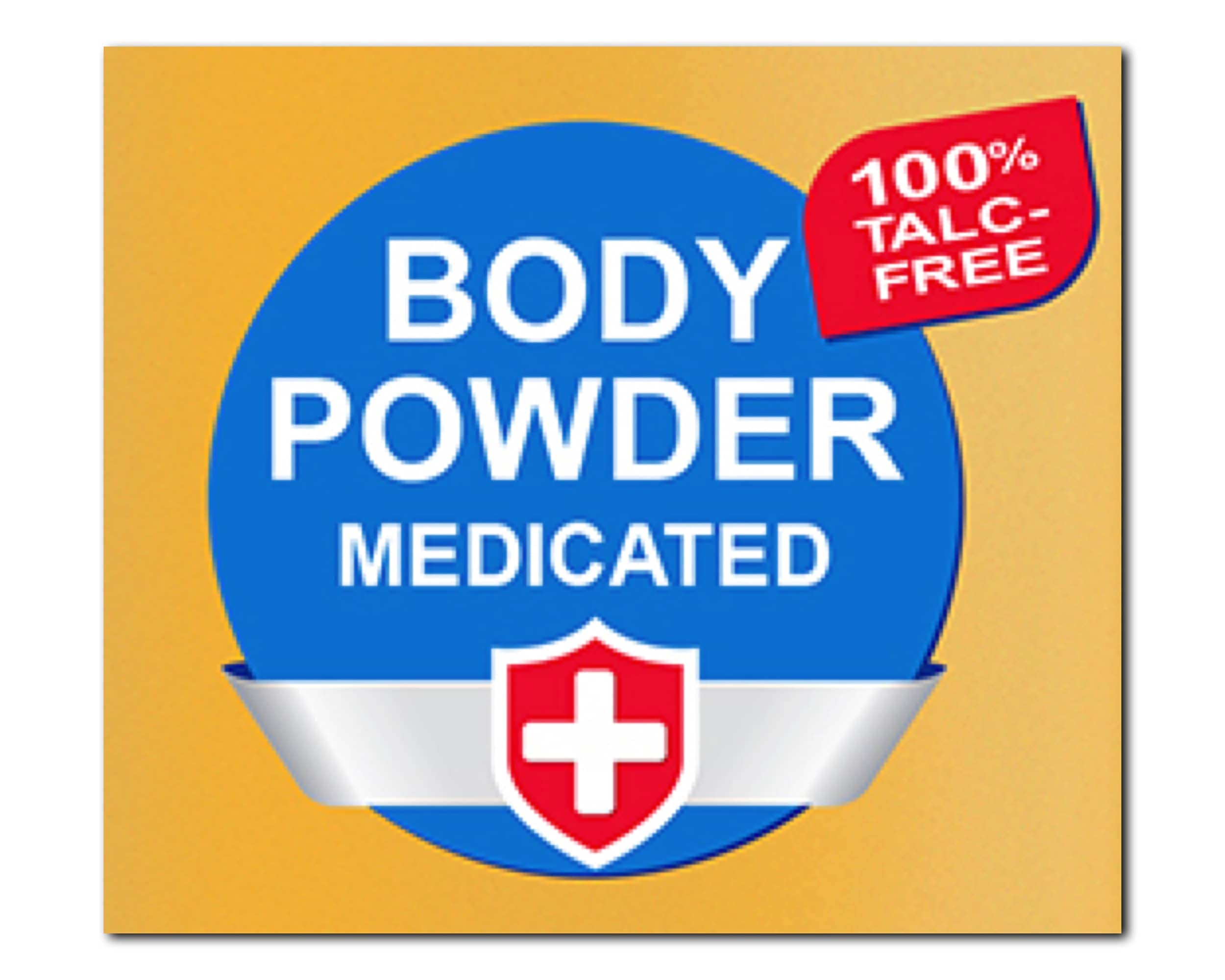 2 pc Body Powder Medicated 8 oz | Triple Action Relief 100% Talc-Free | Body Powder for Body Odor Sweat & Moisture | Medicated Protecting Powder | Anti-Itch | Skin protectant | Menthol and Zinc Oxide