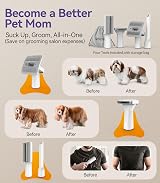 Oneisall Dog Grooming Vacuum Kit with 4 Tools and Hair Remover Brush view 4