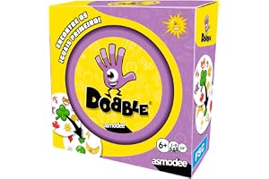 Asmodee, Dobble, Jogo de Cartas 5 em 1 para 2 a 8 Jogadores | A Partir de 6 Anos, Partidas de 15 Minutos, Jogo de Observação e Reflexos Rápido, Jogue com a Família e os Amigos