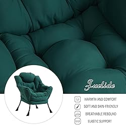 Furlide Lazy Chair with Ottoman, Modern Chair with