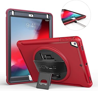 Amazon Ipadカバー 9 7インチ18 軽量 ショルダーケース 回転スタンド ハンドホルダー 落下防止 シリコン 全面保護 Braecn Ipad 第6世代 ケース 人気 Ipad ケース 9 7 耐衝撃 子供用 ブラック Braecn タブレットケース 通販