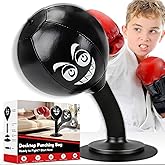 Desktop Punching Bag - Stress Relief, Suction Cup Design for Office Table and Counters, Heavy Duty Stress Relief Ball, Fun Gifts Suitable for All Ages