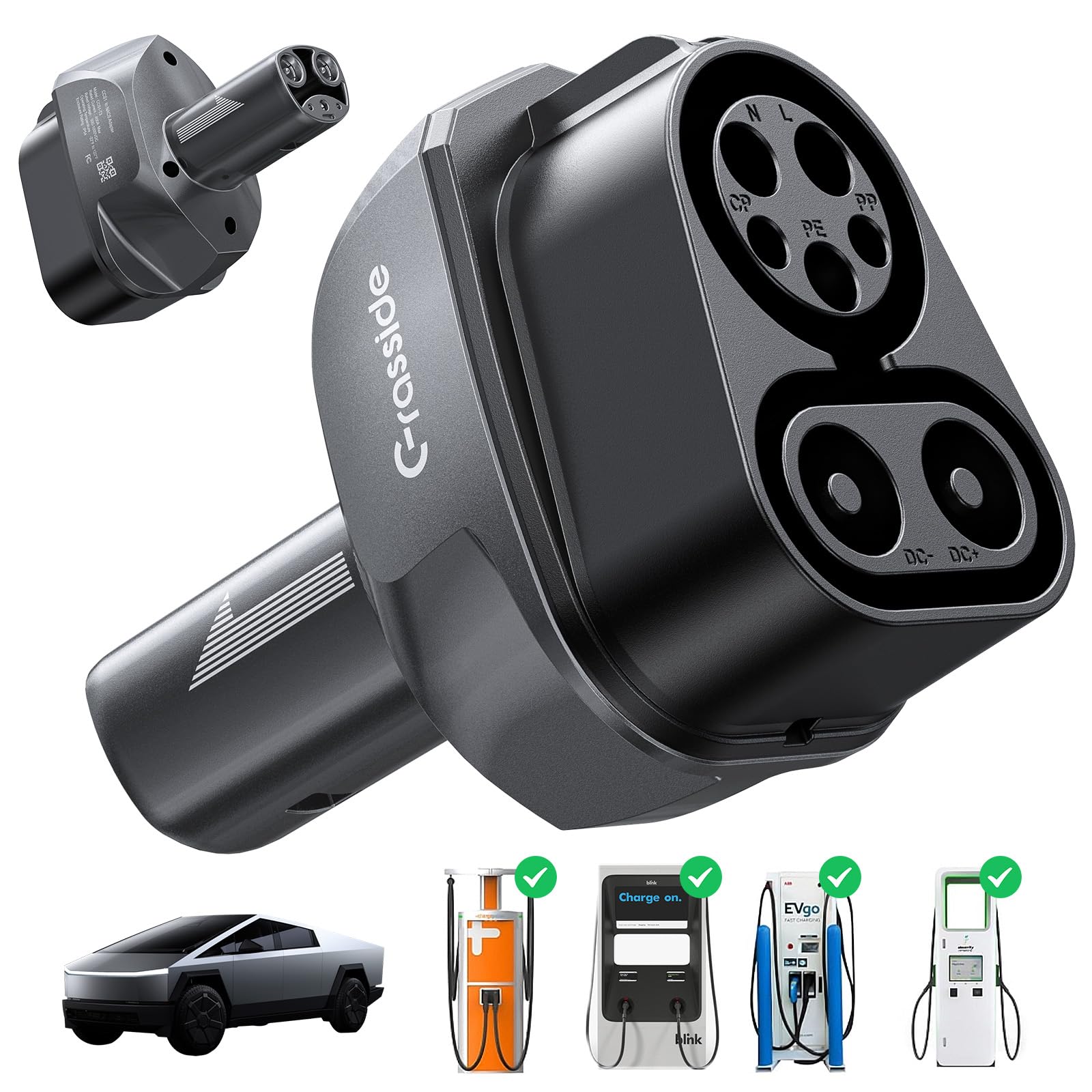 Photo 1 of 2025 Upgraded CCS1 to Tesla Charger Adapter, 250KW Superfast DC Charging for All Tesla Models(with CCS Enabled)/Cybertruck/NACS EVs, CCS to NACS, Works with Level 3 Charging Station with CCS1 Plug
