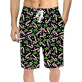 Soophiea Mens Pajama Shorts Graphic Lounge Bottoms Sleep Pjs with Pockes