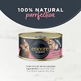 Encore Natural Wet Cat Food Tuna Fillet with Salmon in Broth 16 x 70g Tins view 3