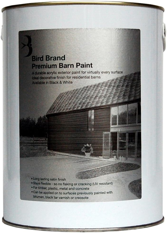 Bird Brand Premium Barn Paint - White - 2.5 Litre