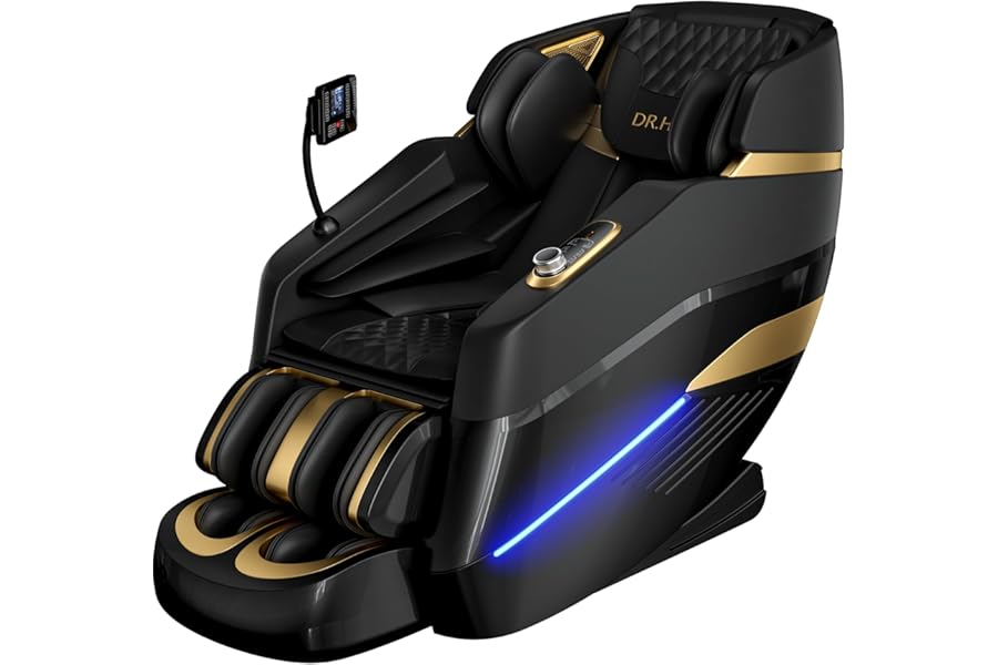 Massage Chair Full Body,Zero Gravity 3D SL-Track Shiatsu Massage Recliner Chair Built-in Heat System Airbag Massage with Body Scan, Deep Yoga Stretch, Calfrest Extension And Foot And Back massage