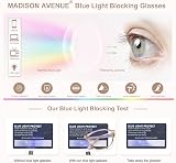 Madison Avenue Blue Light Blocking Glasses Coffee Brown 52x41mm 140mm view 4