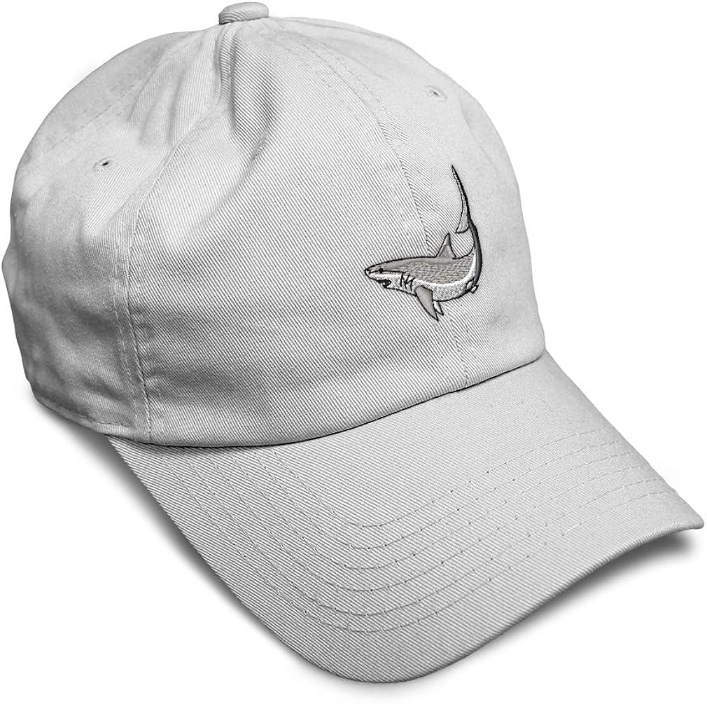 Custom Soft Baseball Cap Mako Shark A Embroidery Dad Hats for Men & Women