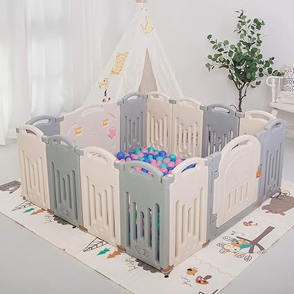 Uanlauo Playpen Baby Barrier Amazon De Baby