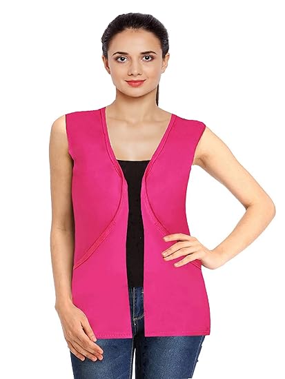 shurgs for Womens Latest Sleeveless with Pocket (Pink)