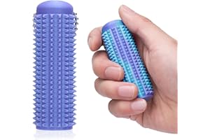 EXQDYNM 1PC Little Ouchies Fidget Keychain for Adults,Spiky Grippie Stim Sensory Toy | Pain Relief & Anxiety Stress Relief |Tactile Fidget for ADHD,Focus & Venting | Color-Changing (30°C) & Glow in Dark