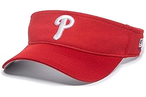 Outdoor Cap Philadelphia Phillies Visor Adult Size Red