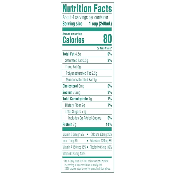 SILK SOYMILK, UNSWEETENED, 1 QUART