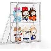 HOYOJA Clear Display Case for Collectibles Acrylic Figurine Figure Display Shelf Case Wall Mounted Blind Box Hobby Display Case Acrylic box with Shelves for Funko Pop, Popmart, 1 Pack