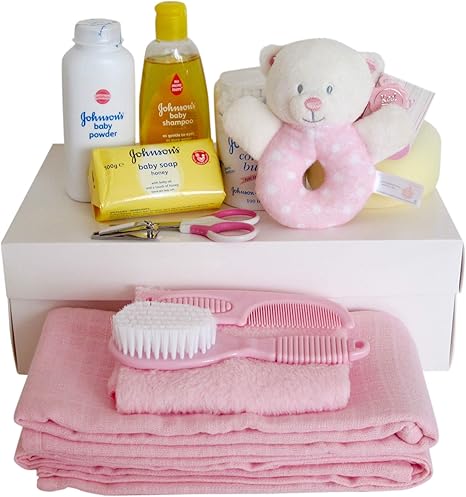 baby girl bath gift set