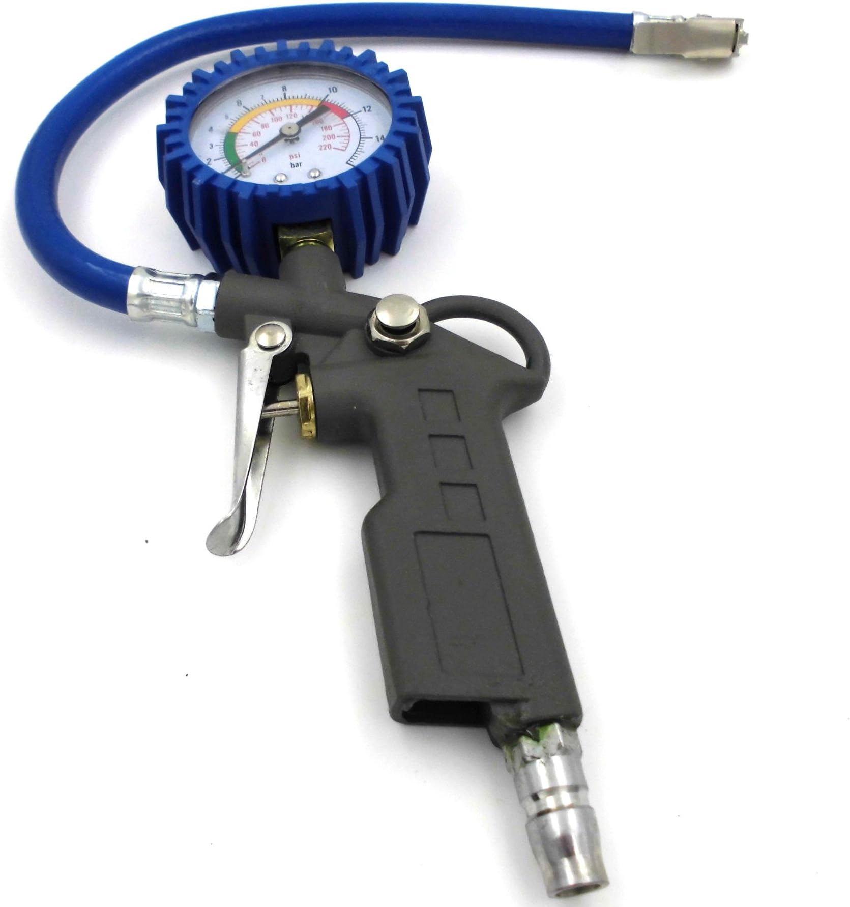 Auto Motor Car Truck Bike Tyre Tire Air Pressure Gauge Dial Meter Vehicle Tester 220 Psi