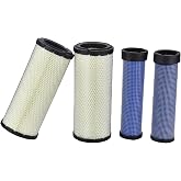 FLTRUCKTOP 2PCS R1401-42270 R2401-42280 Air Filter for Kubota | KX121-3 KX121-3S KX161-3 KX161-3S L48 M4700 M4800 M4900 M5400 Replaces 46489 46490 P822768 P822769 RE68048 RE68049