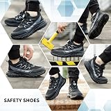 SOMIYAMI Safety Trainers Steel Toe Cap Shoes 9UK Black Lightweight Breathable view 2