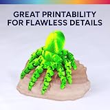 OVERTURE Silk PLA Filament 1.75mm 1kg Neon Green Shiny Spool view 3