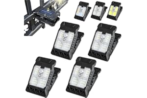 Clamp on Solar Motion Light, Clip on Solar Lights Outdoor, Solar Clip Light with Motion Sensor IP65 Waterproof 3 Modes Clamp 