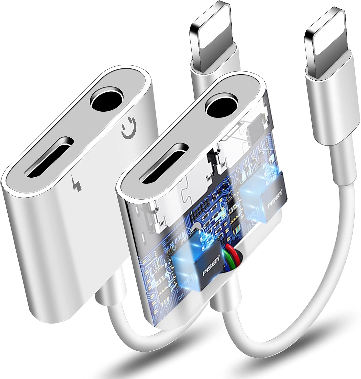 [2 Pack] for iPhone Headphone Adapter, Headphones Jack Audio Adapter