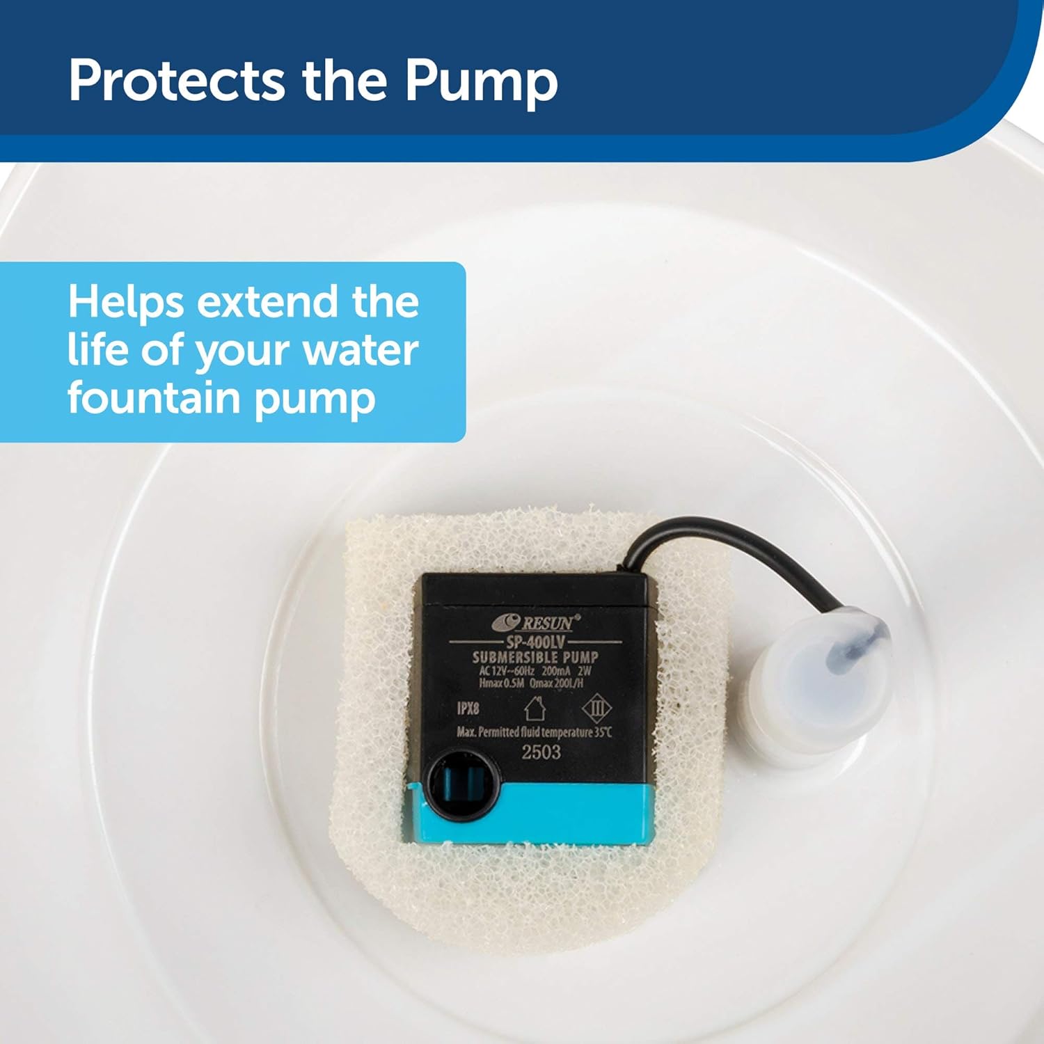 PetSafe Drinkwell Replacement Foam Filters for Dog and Cat Water Fountains: Pet Supplies