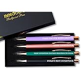 InnoBeta Supervisor Gifts Ballpoint Pen Set of 4, Funny Gifts for Woman, Office Tools for Birthday, Christmas - Best Supervisor