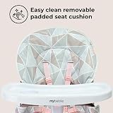 My Babiie MBHC1 Compact Highchair Rose Geometric 6mo-3yr 15kg view 5
