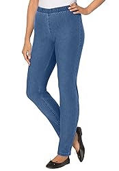 Woman Within Plus Size Petite Fineline Denim