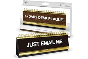Genuine Fred Daily Desk Plaque Desktop Flip Book, Assorted