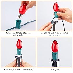 C9 Christmas String Lights Outdoor - 25.7 Feet 20