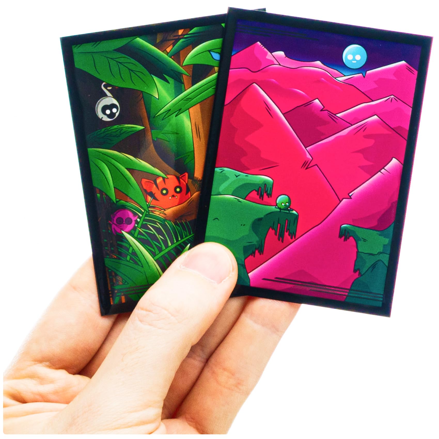 Doomlings Doomsleeves - Premium Card Sleeves For Doomlings Card Game, 300 Clear & Designed Protector Sleeves with Dual Surface (300 Pack)