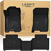 LASFIT Floor Mats for Chevrolet Chevy Colorado/GMC Canyon Crew Cab 2023 2024 2025 2026 (Fit Carpet Floor), All Weather TPE Custom Fit Floor Mats for Cars, 1st and 2nd Row Car Floor Mats Full Set