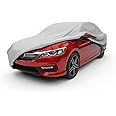 Budge D-1 Duro 3 Layer Car Cover, Water Resistant, Scratchproof, Dustproof Cover, Fits Cars up to 13'1", Gray