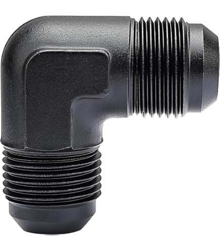 2Pcs 6AN AN6 Flare To 6AN AN6 ORB Male Fuel Rail O-Ring Fitting Adapter - Foto 5