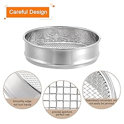 PATIKIL 5 Mesh Lab Sieve, 8" Diameter Test Sieve