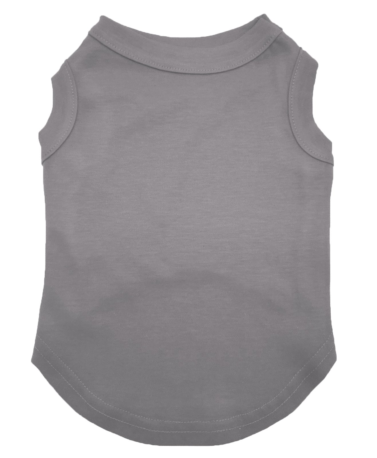 Petitebella Puppy Clothes Dog Dress Outfits Plain Grey Sleeveless Cotton Tee T Shirt (XX-Large)