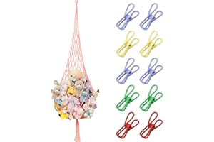 Stuffed Animal Storage Net Hammock Display a Large Plush Ceiling Hanging Stuffed Animal Holder with Swag Hook for Walls Ceili