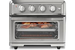 Cuisinart Air Fryer Toaster Oven Combo, Countertop, 7-in-1, 1800W, TOA-55 | Stainless steel, 0.6 cu. ft., con…