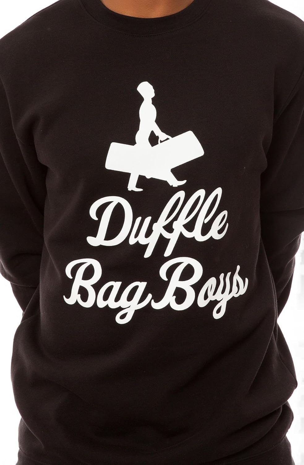 Crooks and Castles Men's Duffle Bag Boys Crewneck Sweatshirt: Clothing