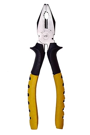 Visko Tools 201 8-inch Combination Plier (Yellow and Black)