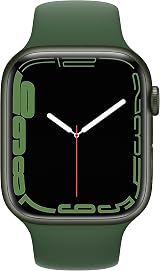 Apple Watch Series 7 GPS 45mm Green Aluminium Clover Sport Band Renewed view 2